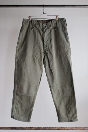 [~ 60's] British Army Green Drill Pantums