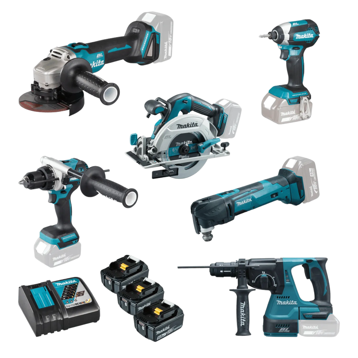 Acheter MAKITA Combiset sans fil 6-pack DLX6128JX1 (18V - 3 X 5 Ah Li-ion)  