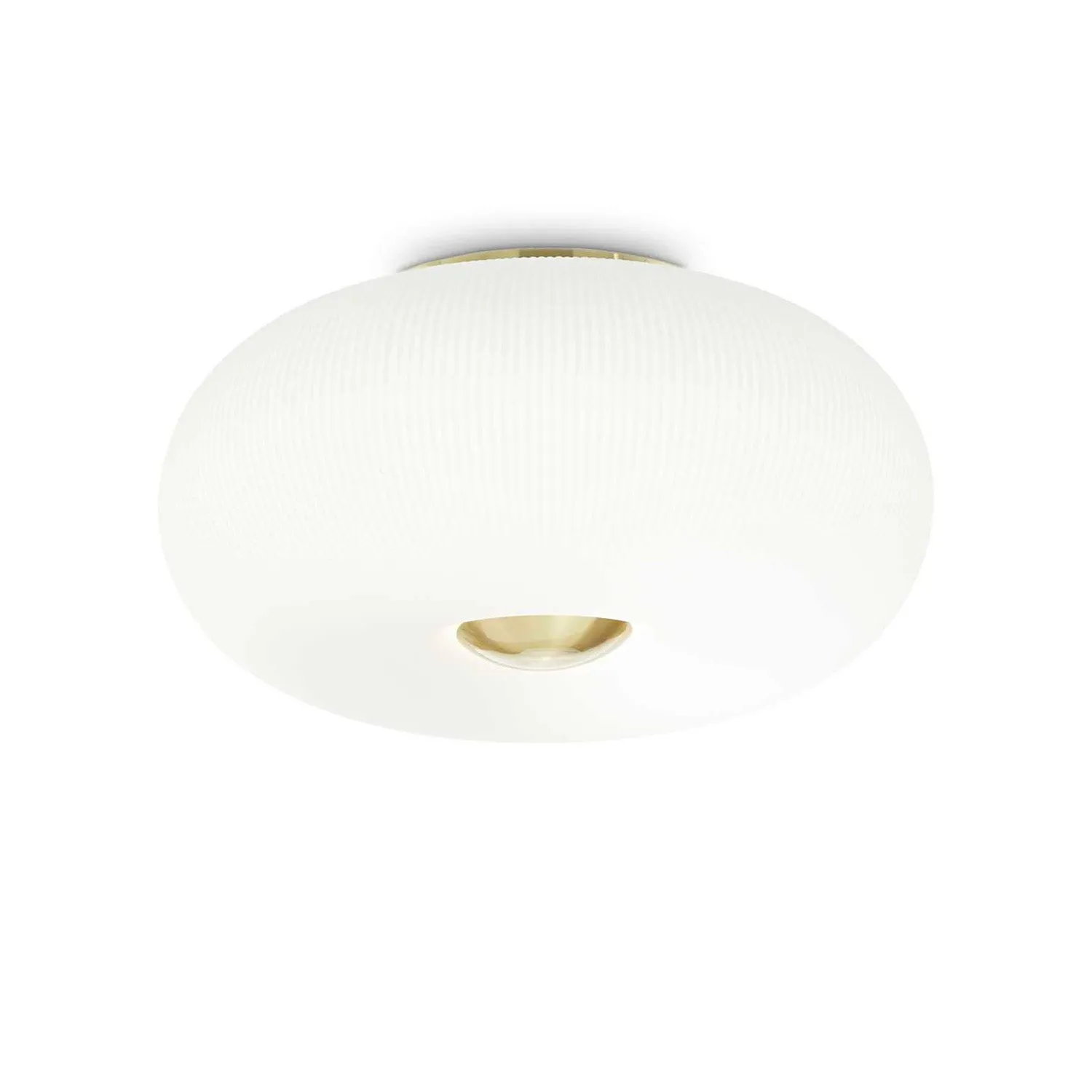 ARIZONA - Gold ceiling light and white glass art deco style
