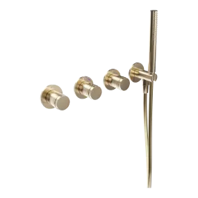 Blaufoss Pavilion thermostat encastrable brushed champagne gold incl élément intégré