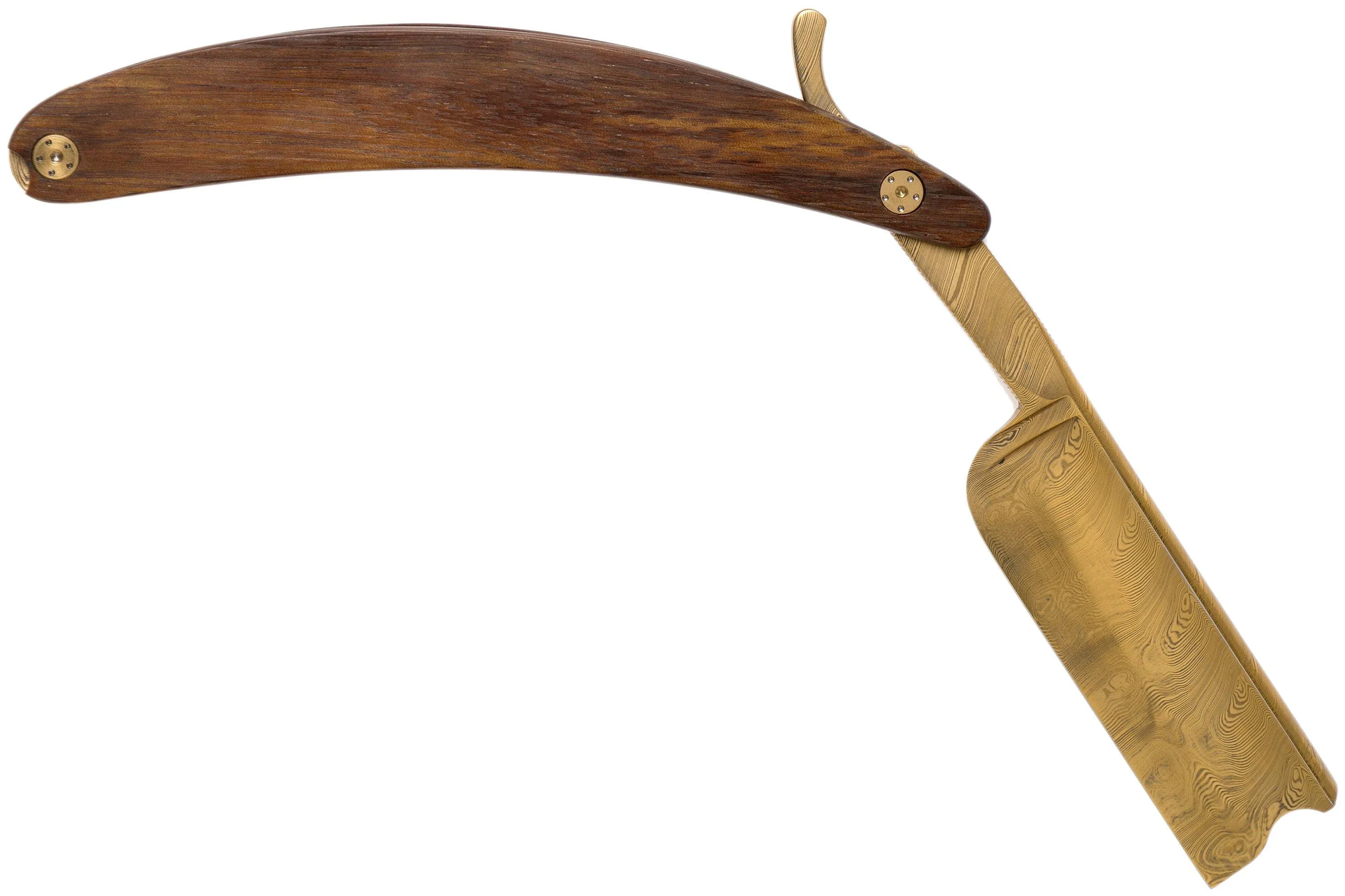 Böker Manufaktur Master Cutter Damascus Gold, Desert Ironwood 140801DAM rasoir coupe-choux