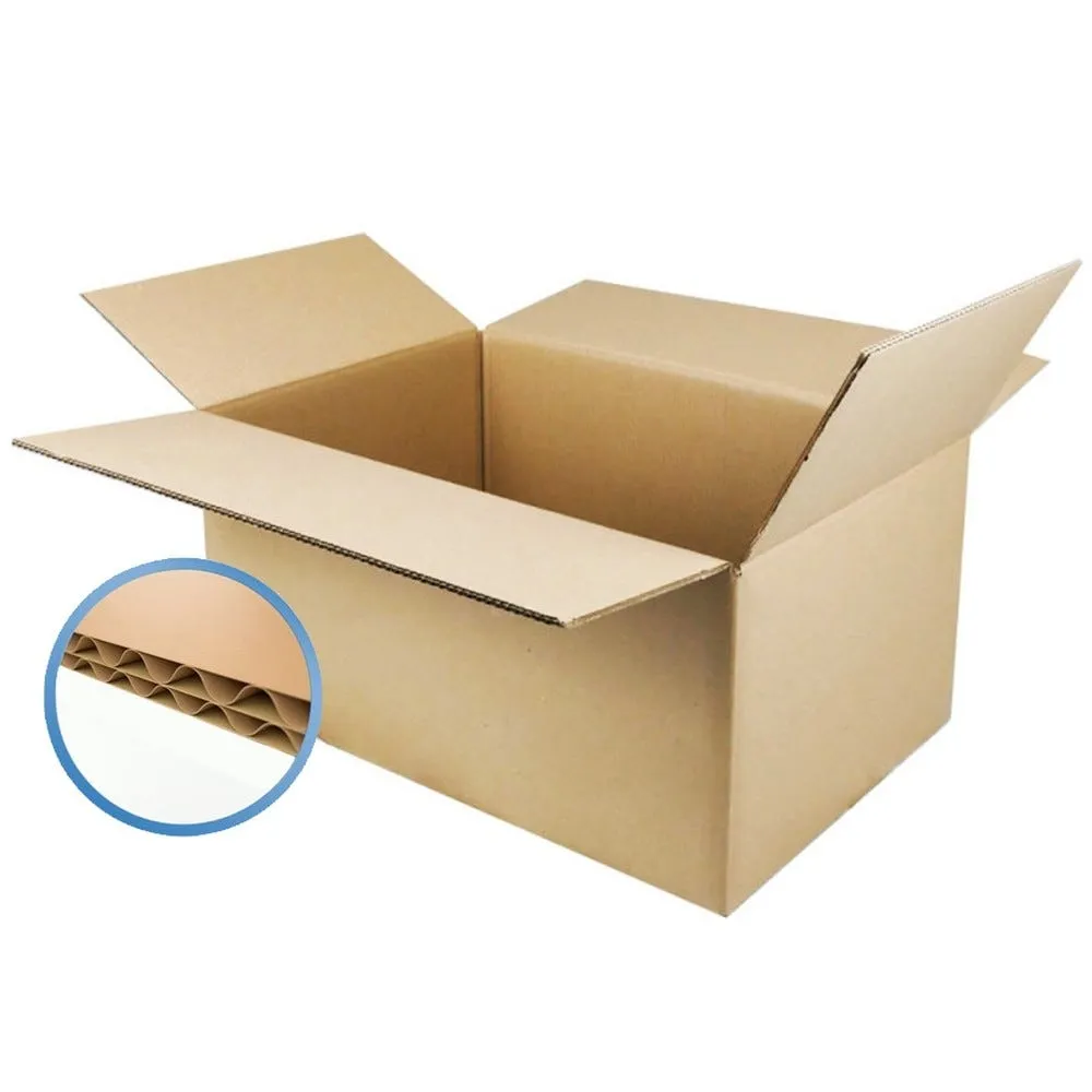 Caisses cartons double cannelure brun 40x70x20cm par 30 unités