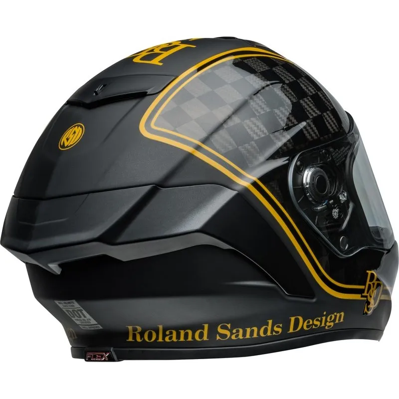 Casque BELL Race Star DLX Flex - RSD Player Matte/Gloss Black/Gold - piecemotoquad