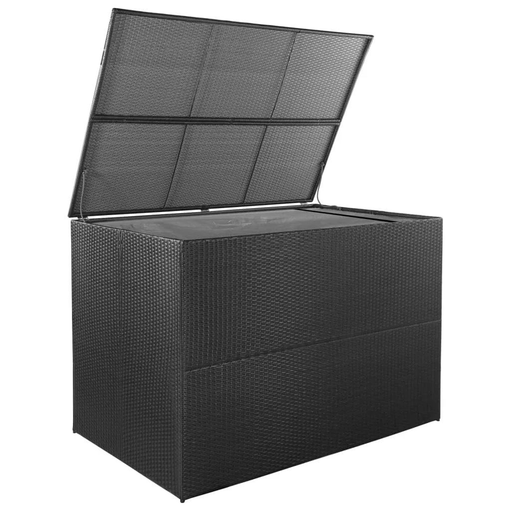 Coffre boîte meuble de jardin rangement 150 x 100 x 100 cm résine tres 