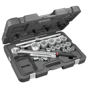 Coffret de douilles spéciale poids lourds 3/4'' 6 pans 