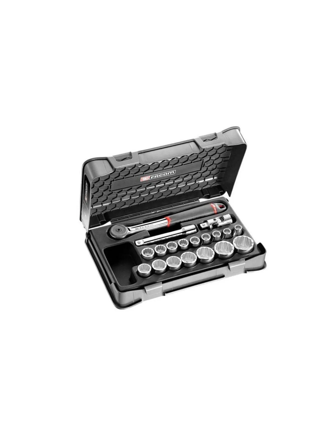 Coffret douilles 1/2" 12 pans métriques - 19 pièces - S.161-2P12 - S.161-2P12 - Facom