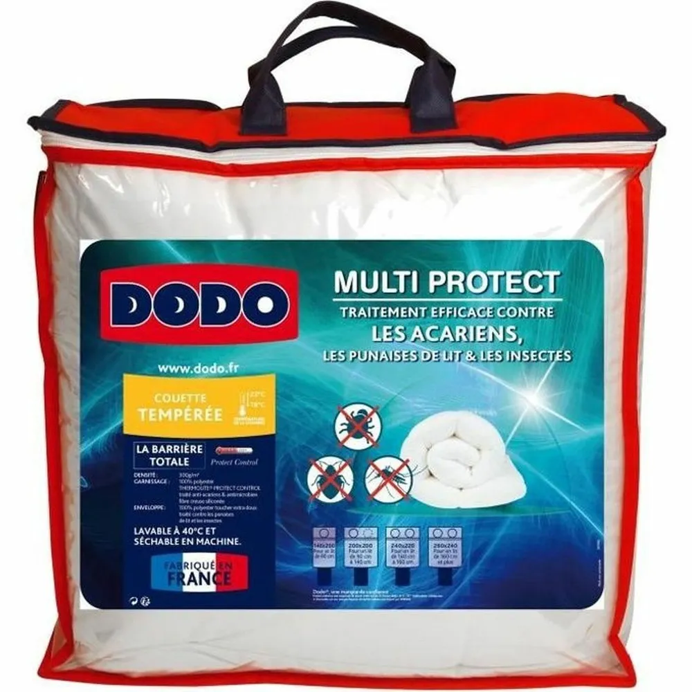 Couette tempérée multiprotect - 240 x 260 cm
