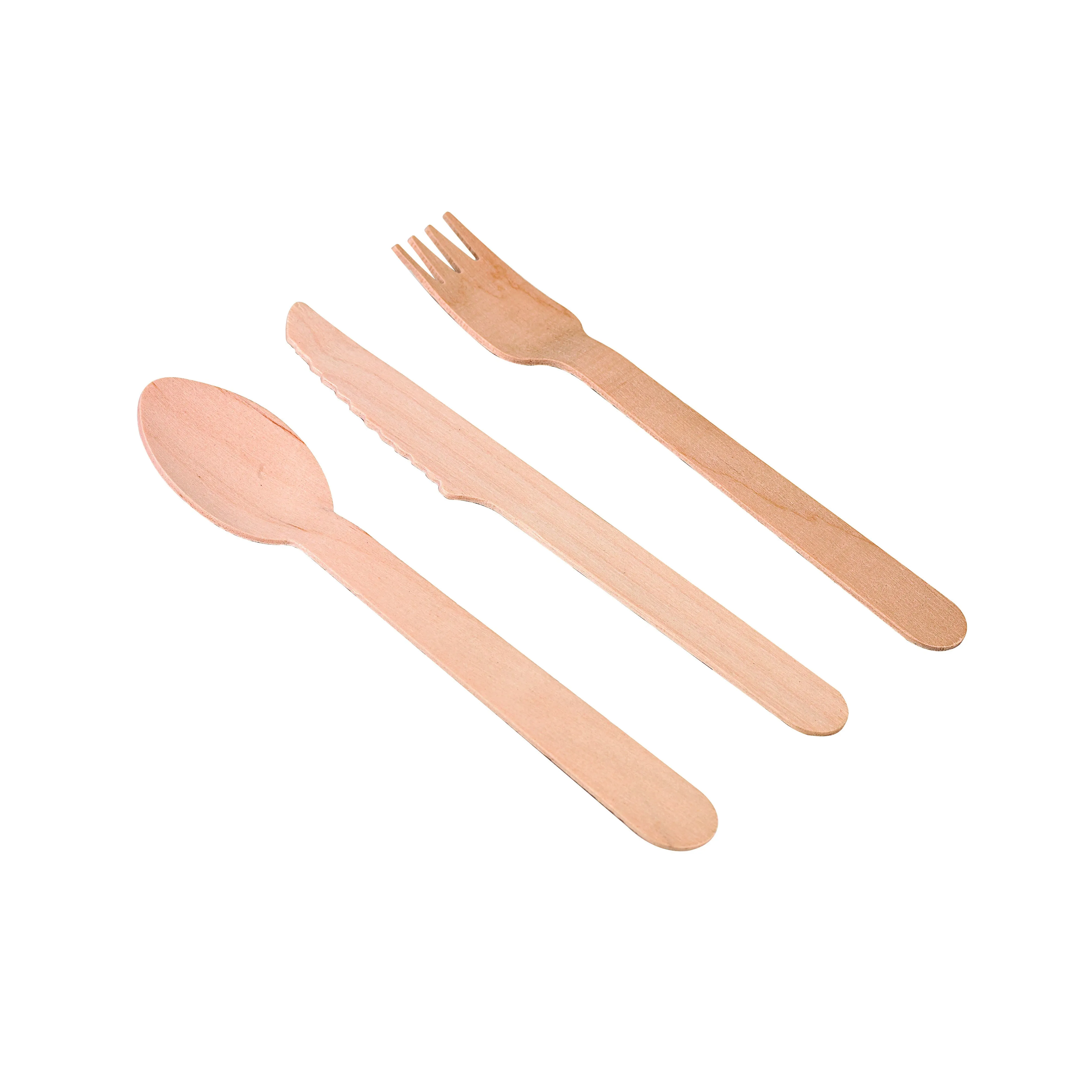 Cuillère bois 1,3 x 3,4 x 15,8 cm - 24 unités FirstPack 