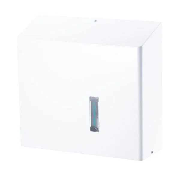 Distributeur de rouleaux duplex Air Wolf série Omega H x L x P : 350 x 377 x 133 mm acier inoxydable blanc 29-438 acheter à bas 
