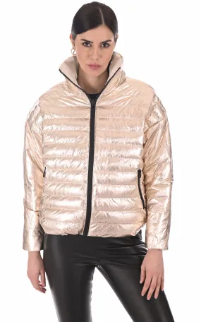Doudoune réversible Léa beige Dualist - La Canadienne - Doudounes Textile Gold