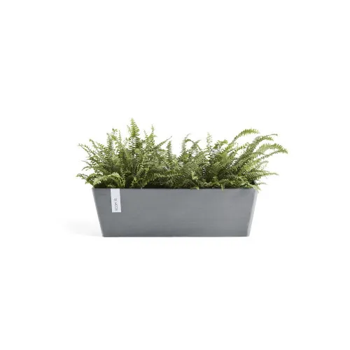 ECOPOTS Pot Rectangulaire Bruges 45 Bleu Gris - 45 x 17 x H. 17 cm ...