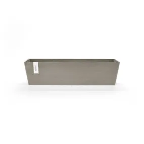 ECOPOTS Pot Rectangulaire Bruges 80 Taupe - 80 x 20 x H. 20 cm - 25 L