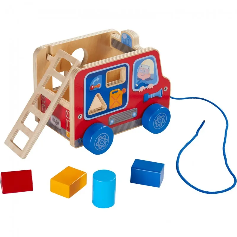 FIGURINE A TIRER CAMION DE POMPIER