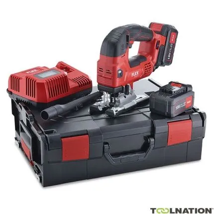 Flex-tools 489786 JSB 18.0-EC-5.0 SET scie sauteuse sans fil 18V 5.0Ah Li/Ion en L-Boxx