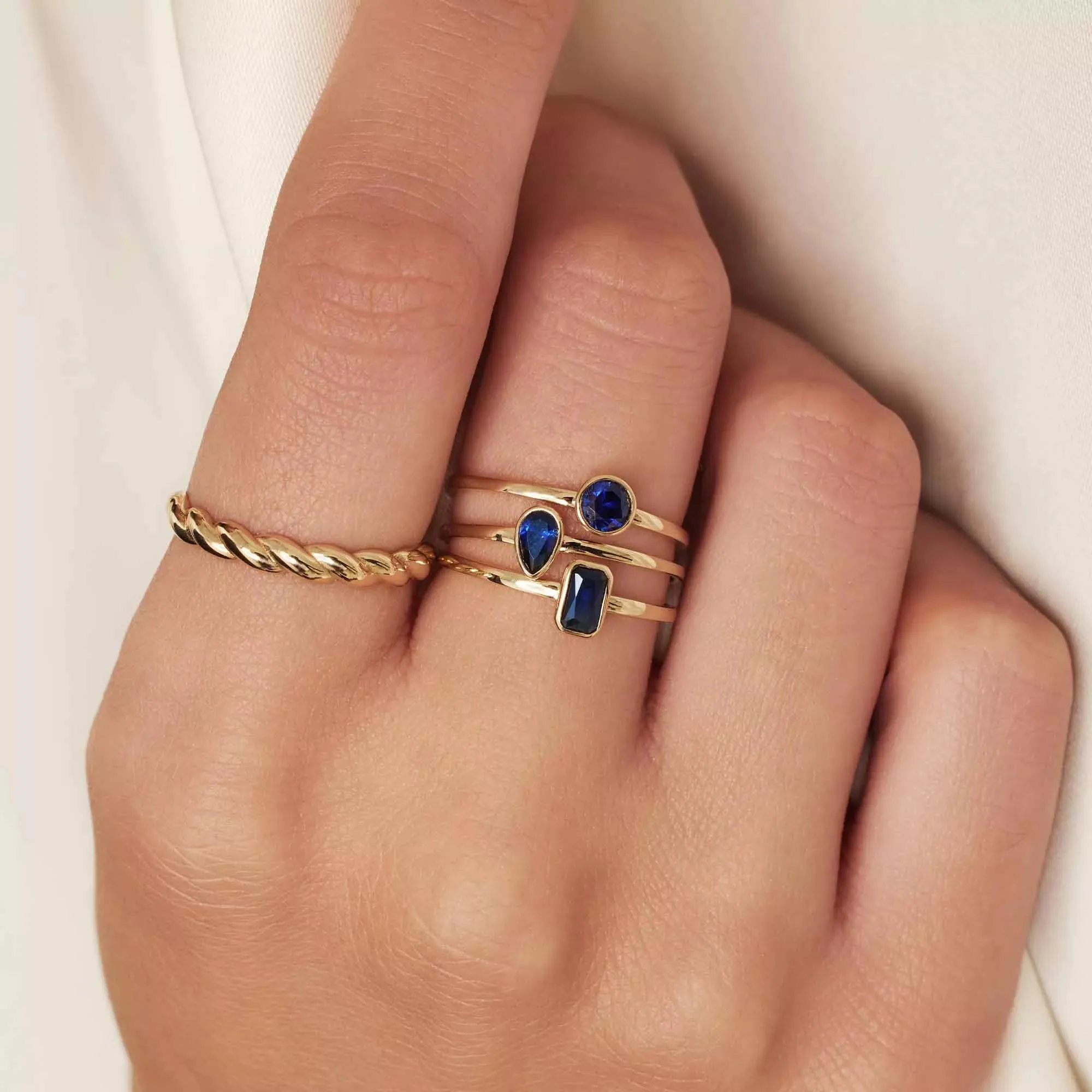 Isabel Bernard Isabel Bernard damen Ring 585 Gold IB330095-48 Blau