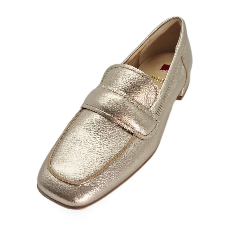 Les mocassins pour femmes en cuir gold - Hōgl - Scarpe