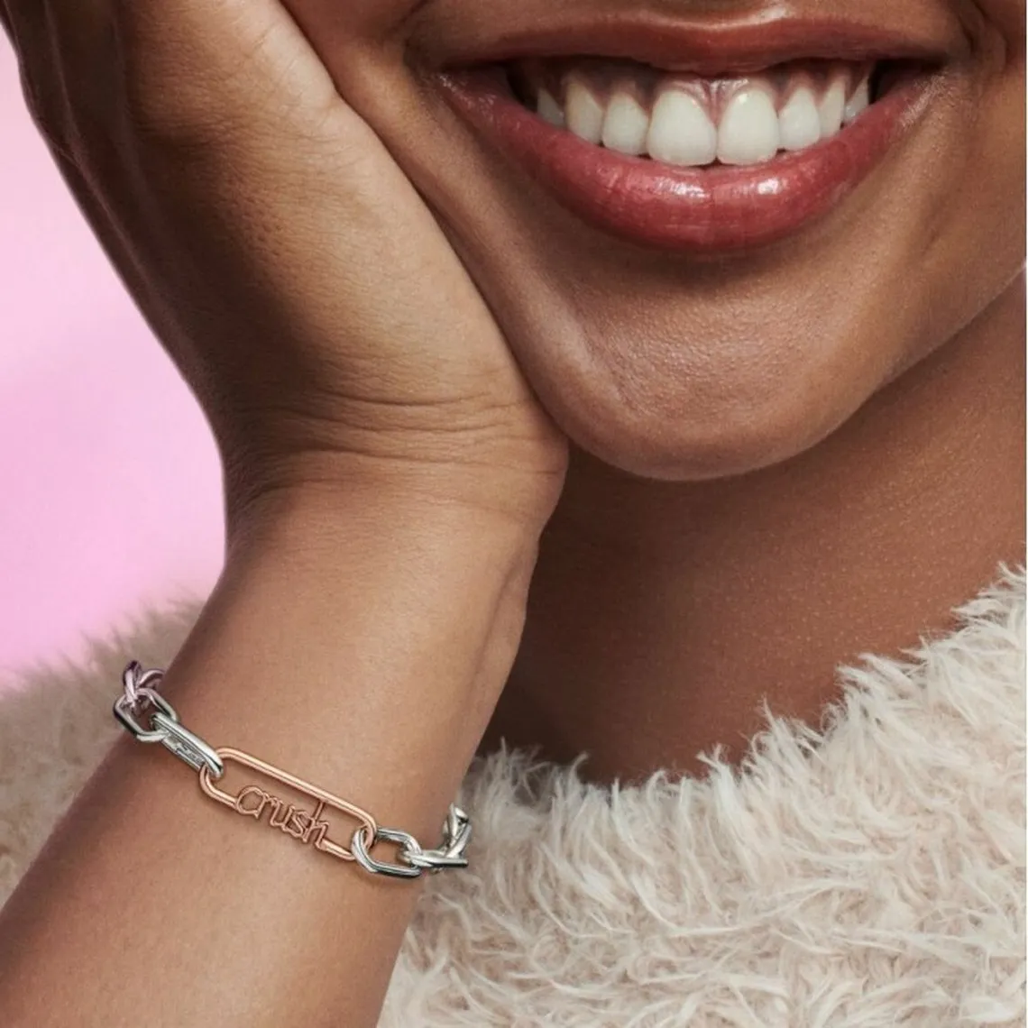 Link à Message Crush Pandora ME - Rose gold | 3 Suisses