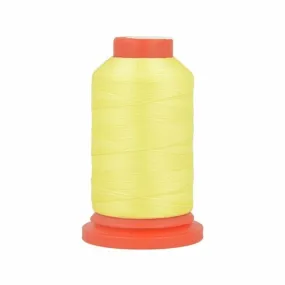 Lot de 3 bobines fil mousse polyester 1000m fabriqué en france pour surjeteuse jaune vert
