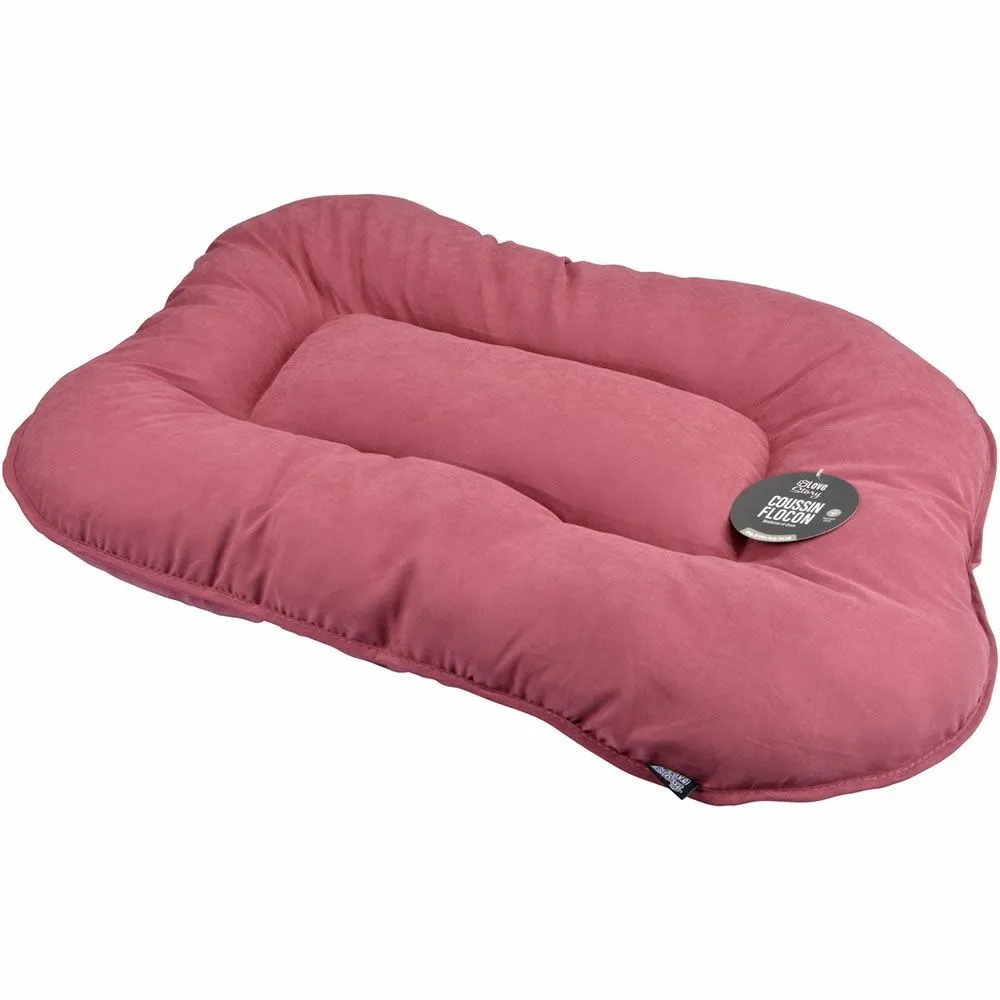 Love story - coussin flocon - couchage microfibre peau de pêche 107 x 72 x h5 cm