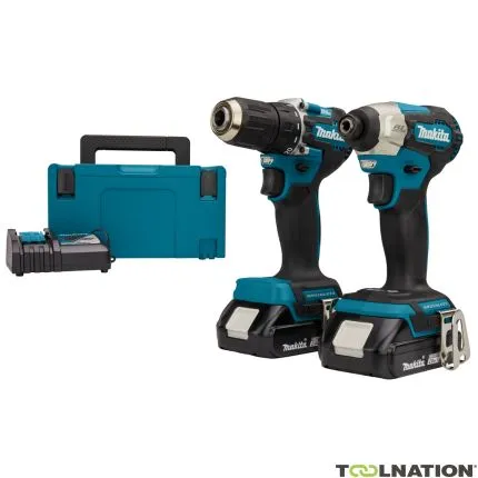 Makita DLX2423AJ - DDF487 Perceuse sans fil DTD157 Clé à chocs 18V 2.0 AH Li-ion