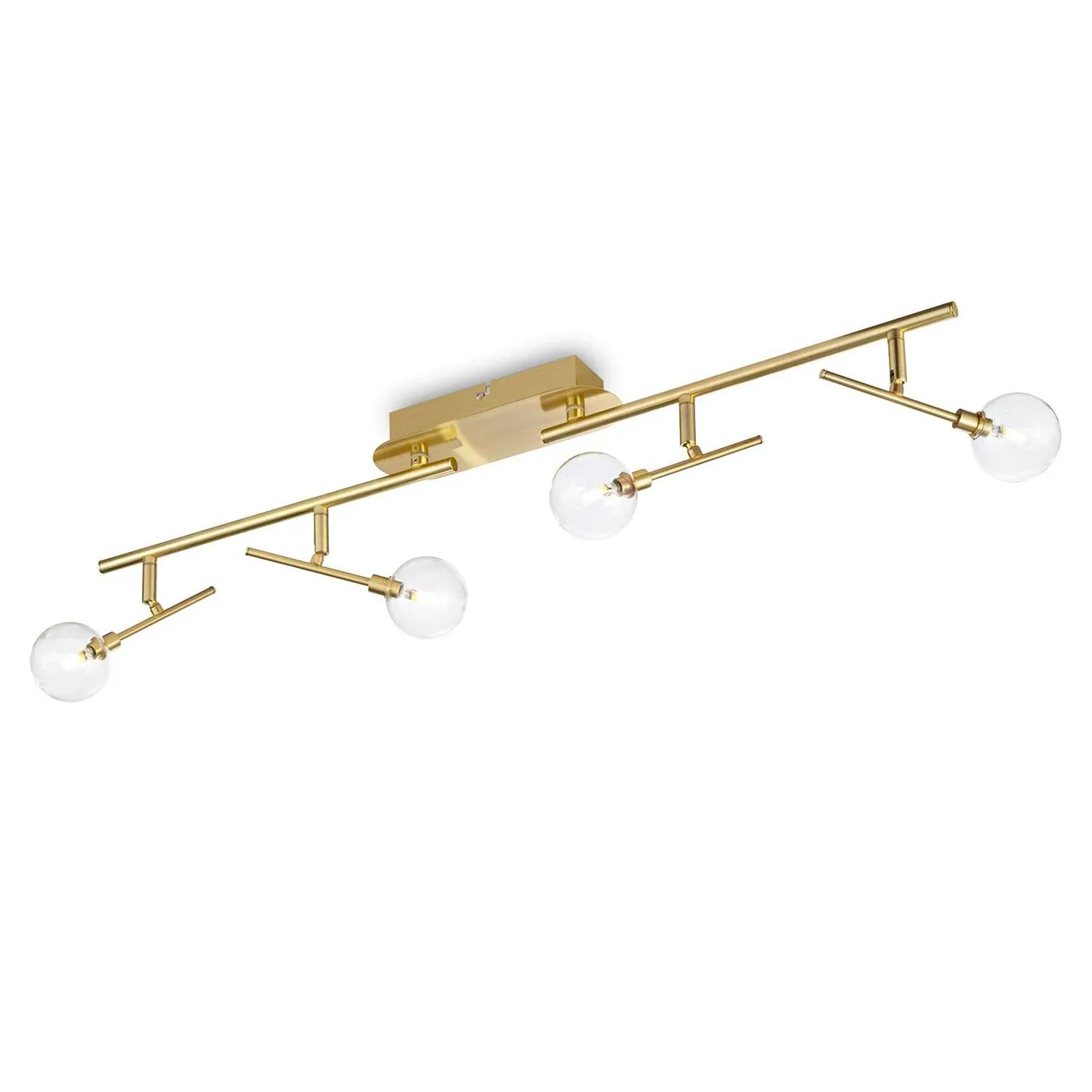 MARACAS - Gold ceiling light with glass ball spots