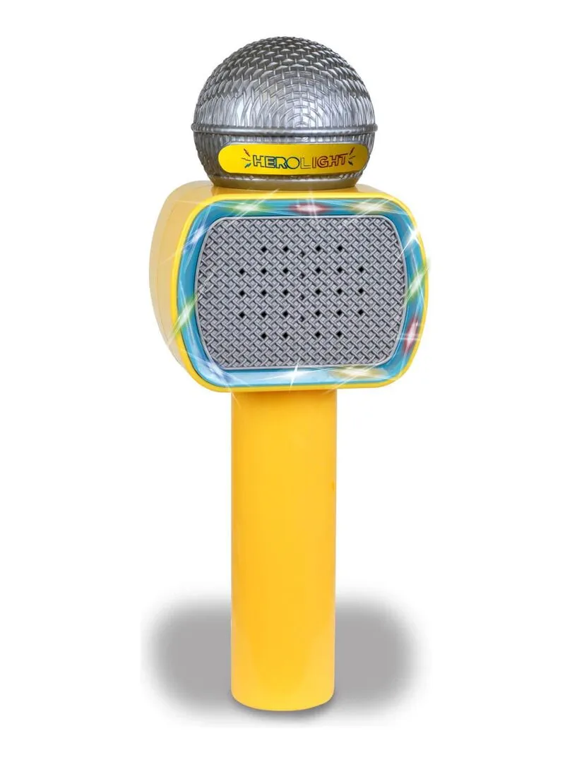 Micro avec haut parleur, connexion sans fil et effets lumineux - N/A