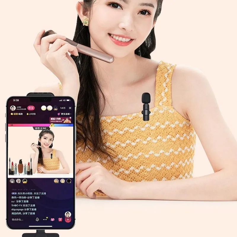 Microphone Sans Fil Lavalier Pour Téléphone Vidéo Live