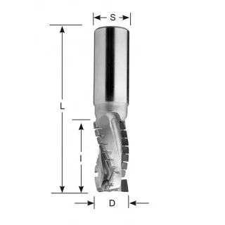 Mèche à défoncer diamant - GEDIMO -  ø 20 X l 28 x L 85 mm - Q 20