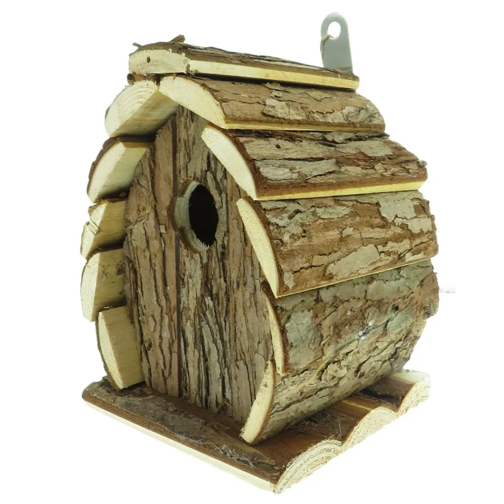 Nichoir en bois naturel, guido, 13 x 13 x 17 cm, pour oiseaux