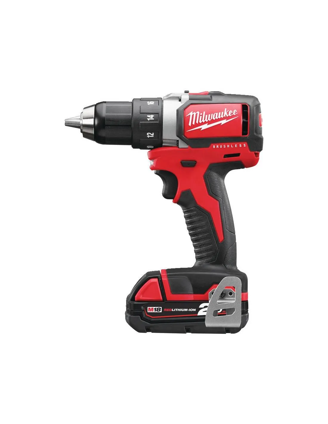 Perceuse visseuse sans fil 18V Li-Ion set M18 BLDD-202C - (2x 2,0Ah) - 4933448441 - Milwaukee