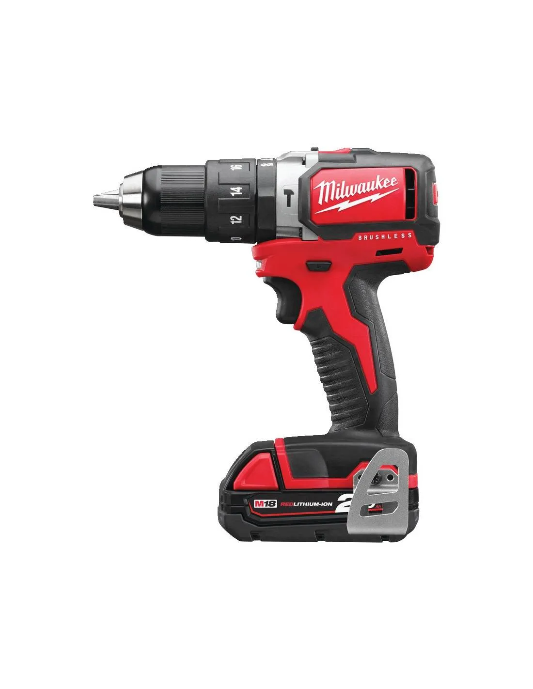 Perceuse visseuse à percussion sans fil 18V Li-Ion M18 BLPD-202C - (2x 2.0Ah) - 4933448447 - Milwaukee