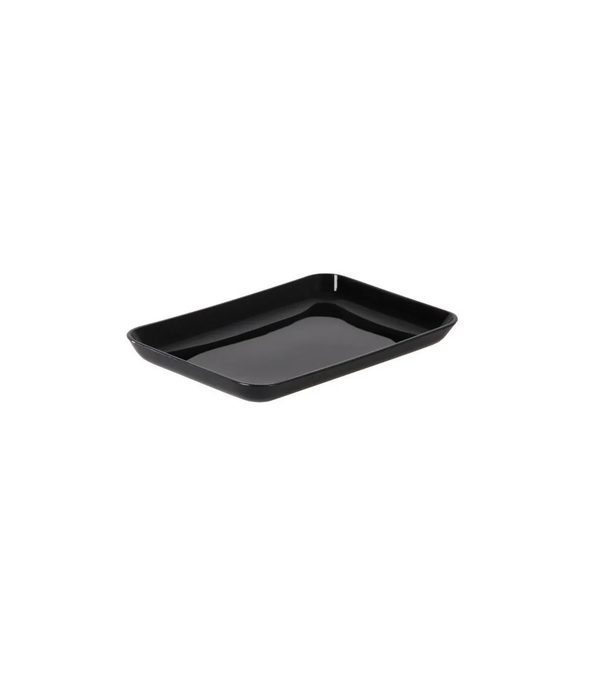 Plat vitrine noir 21 x 14 cm