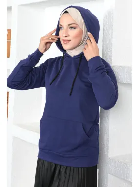 Purple - Crew neck - Tunic
