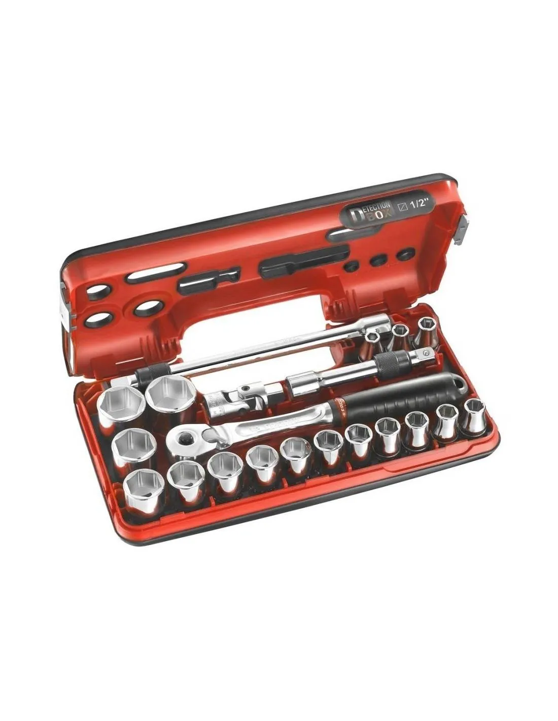 SL.DBOX500 - Coffret 1/2" Detection Box métriques - 6 pans - SL.DBOX500 - Facom
