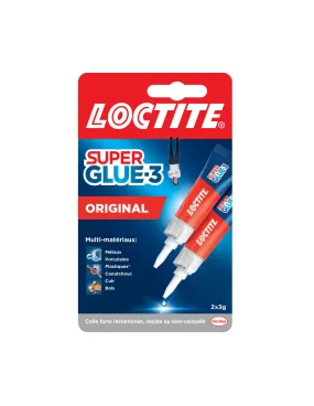 Super glue 3 liquide 2 x 3 g-Super Glue 3 Liquide 2 x 3 g