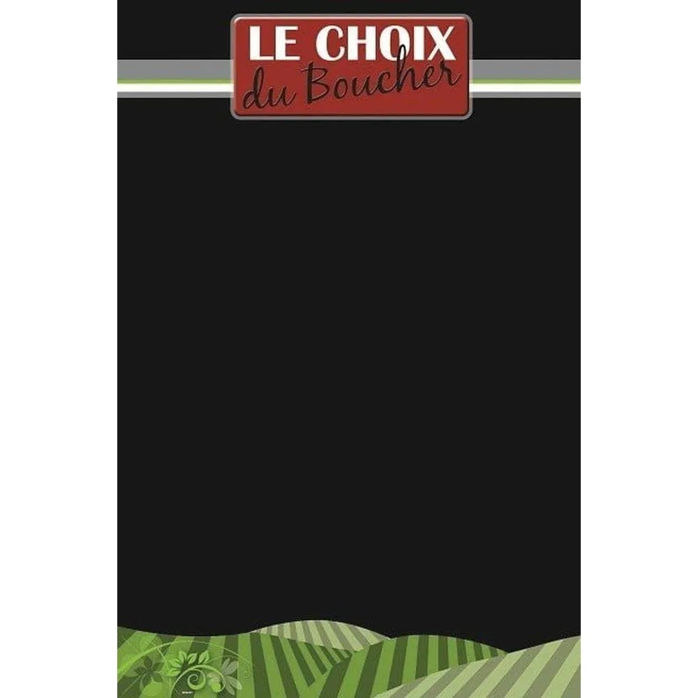 Tableau boucherie le choix du boucher 50x70cm un fil nylon pour suspension ps