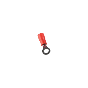 TOL-10-5 Sachet de 100 cosses rondes isolées  rouges pour fil 10mm² - Trou M5 - Ø 5.3mm