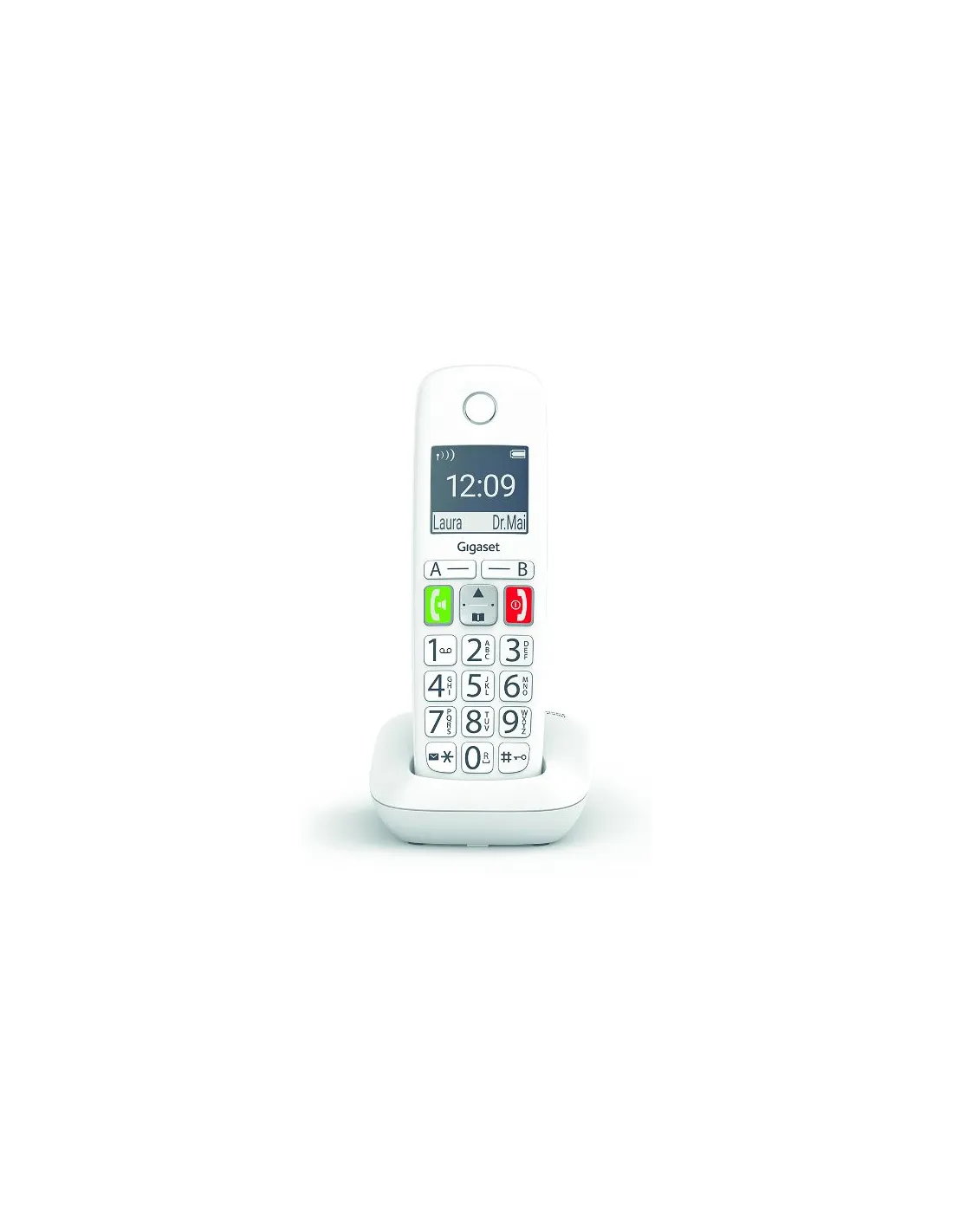 Téléphone sans fil DECT - Mains-libres - Grand écran - Larges touches - GIGASET